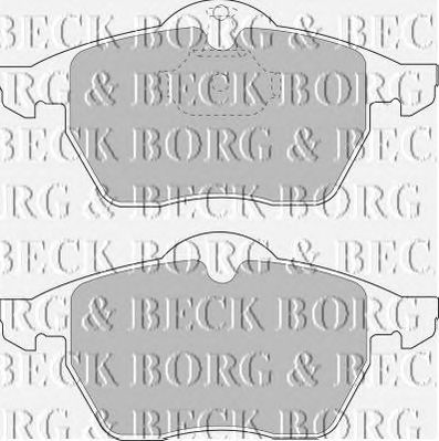 BORG & BECK bbp1444 -  Комплект тормозных колодок, дисковый тормоз